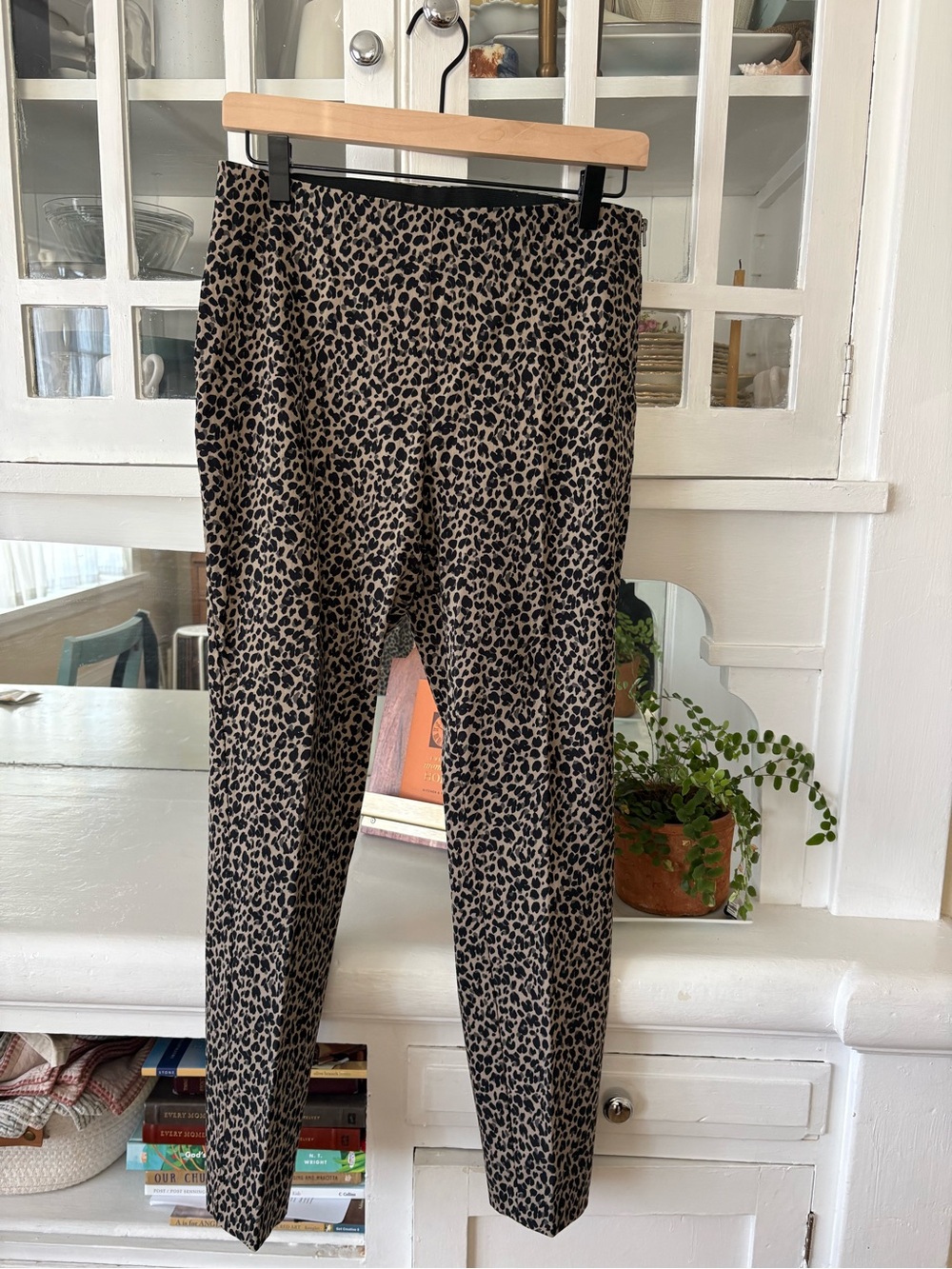 a new day Leopard Print Pants - Black & Tan